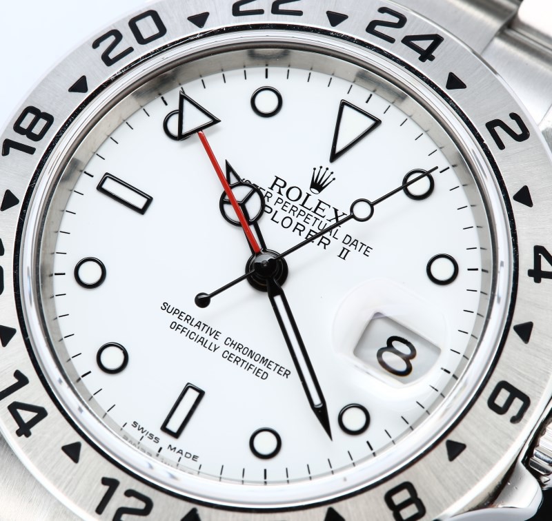 Rolex Explorer 2 16570T White Dial