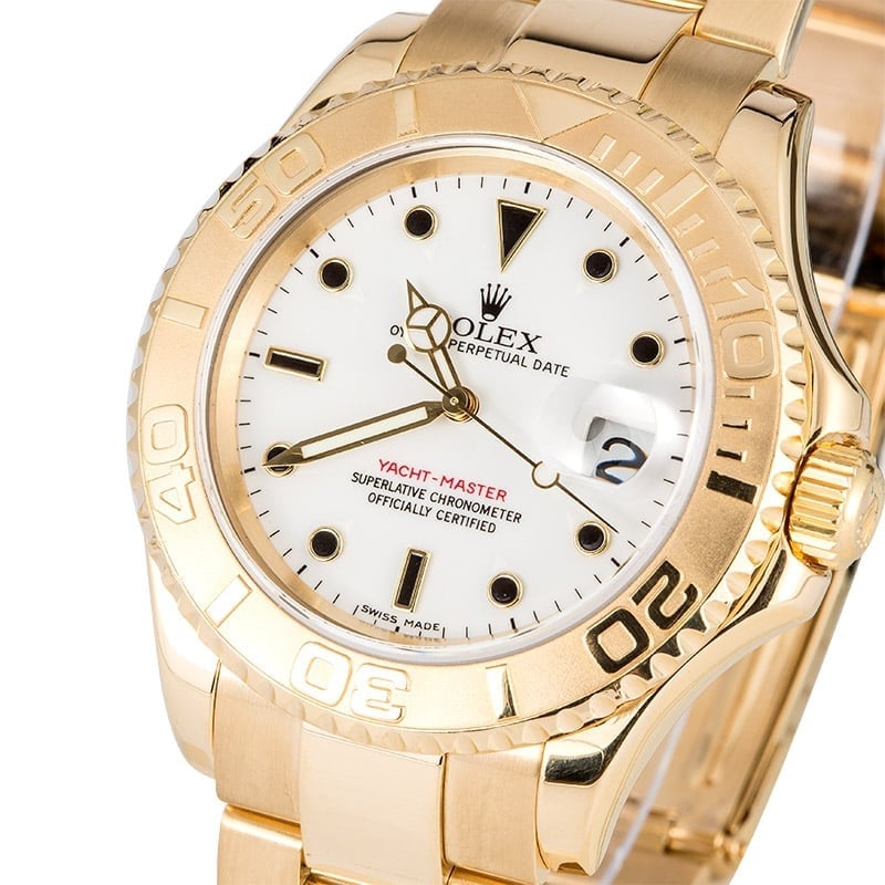 Rolex Gold Yacht-Master 16628 100% Authentic