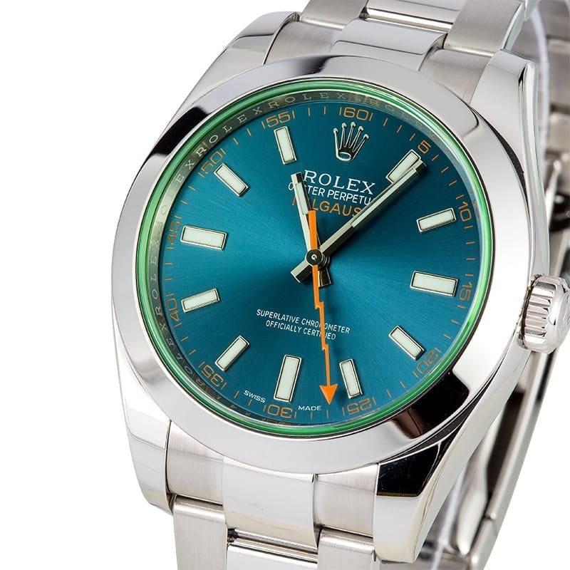 Rolex Milgauss 116400V Blue Dial Pre-Owned