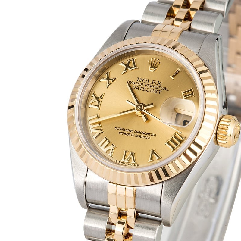 Ladies Rolex Datejust 79173 Champagne Roman