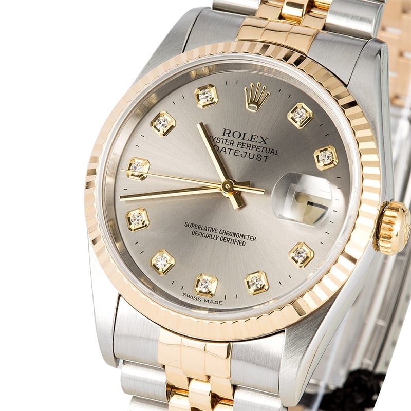 Rolex Datejust 16233 Steel Diamond Dial