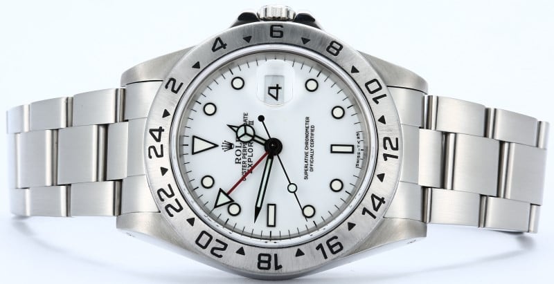 Rolex Explorer II 16570 White Dial