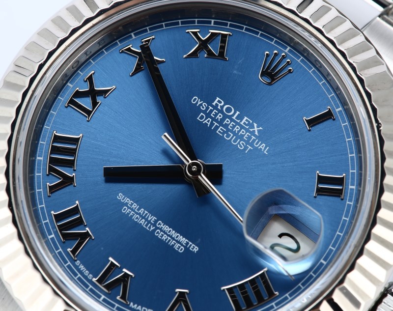 Rolex Datejust II 116334 Blue Roman Dial