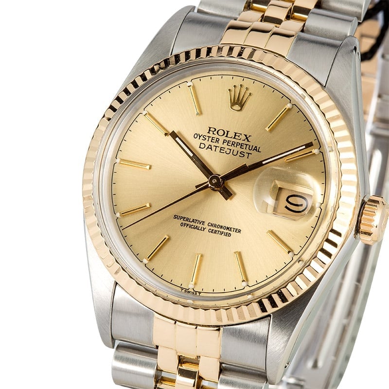 Rolex Datejust 16013 Two Tone 100% Authentic