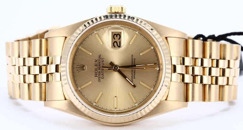 Rolex Datejust 16018 Yellow Gold Certified Pre-Owned