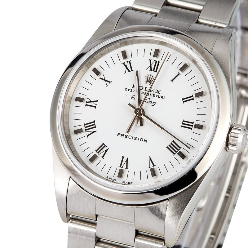 Air-King Rolex 14000 White Roman Dial