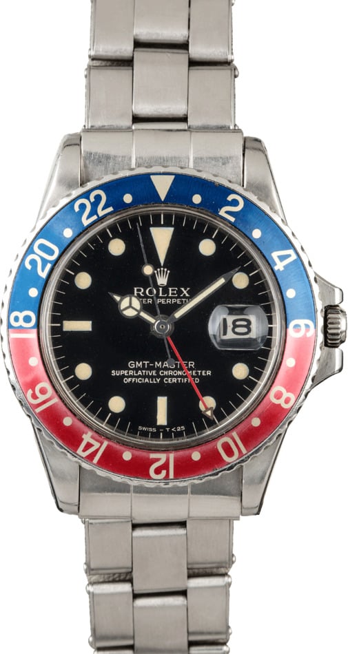 Vintage 1966 Rolex GMT-Master 1675 Glossy Dial