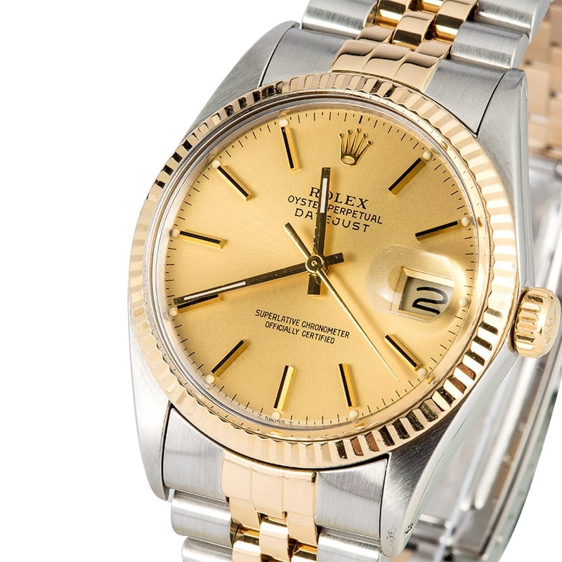Rolex Datejust 16013 Champagne Certified Pre-Owned