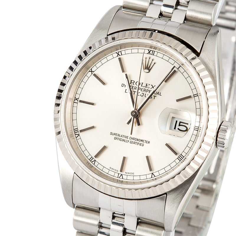 Rolex Datejust Stainless Steel 16234 Certified Pre-Owned