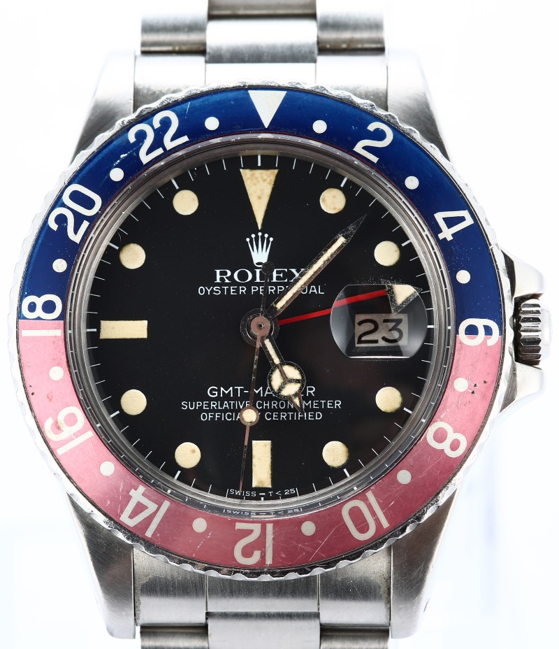 Vintage Rolex GMT-Master 1675 Faded Pepsi
