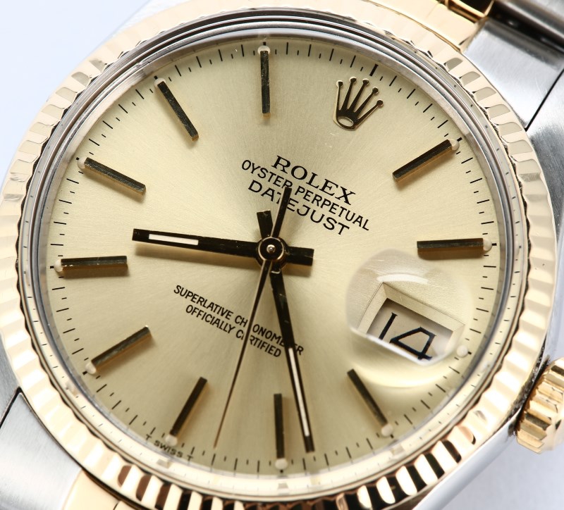 Rolex Datejust 16013 Champagne Dial Certified Pre-Owned
