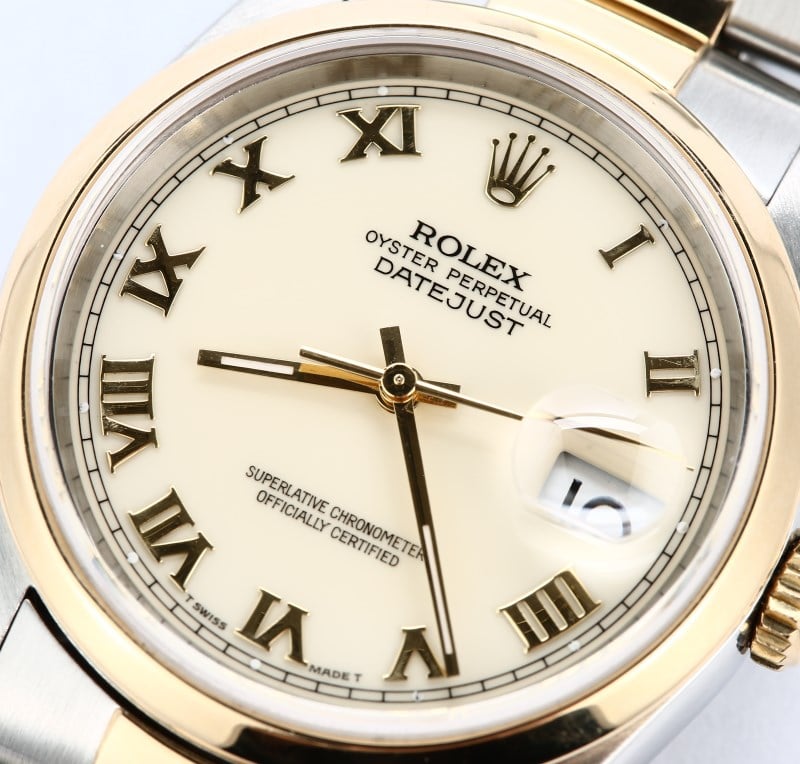 Rolex Datejust 16203 Ivory Dial