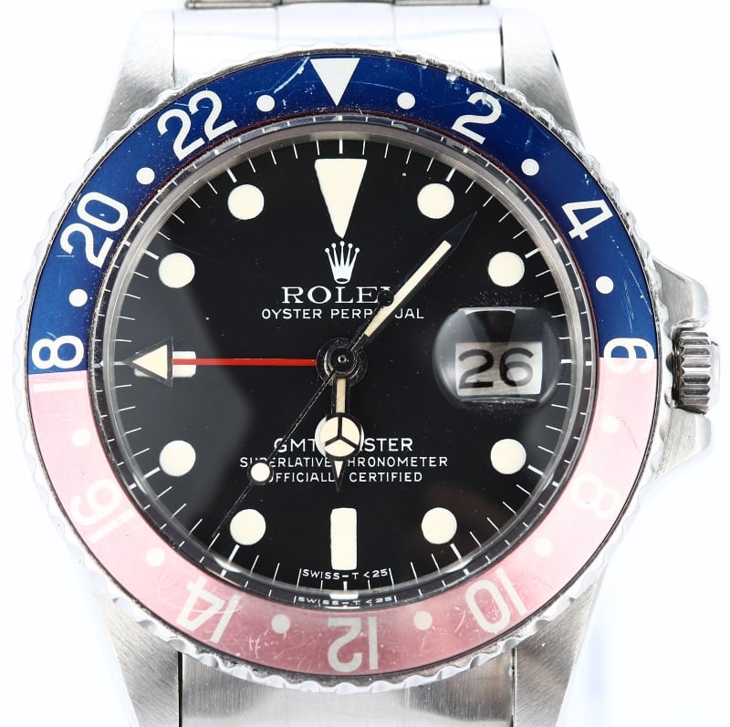 1977 Rolex Vintage GMT 1675 Faded Pepsi