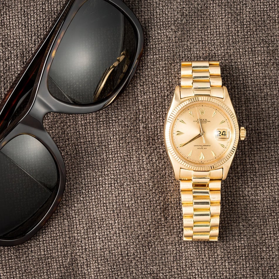 Vintage Rolex Gold Datejust 6605