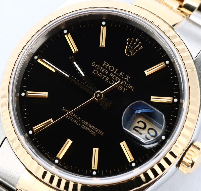 Rolex Datejust Black 16233 100% Authentic