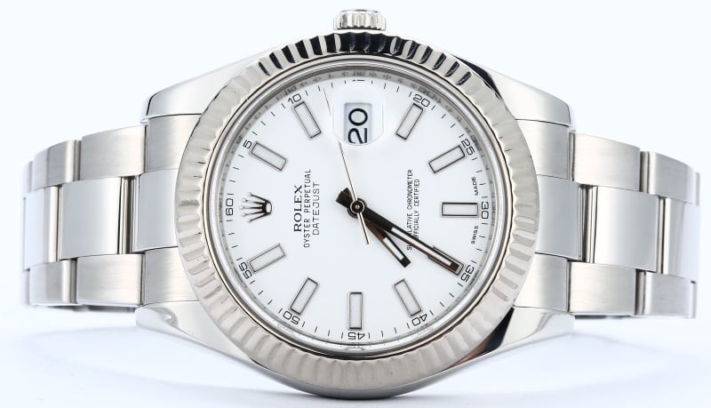 Rolex Datejust II 116334 41MM White