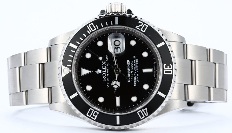 Rolex Men's Submariner Serial Engraved 16610
