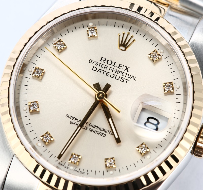 Rolex Datejust 16233 Silver Diamond