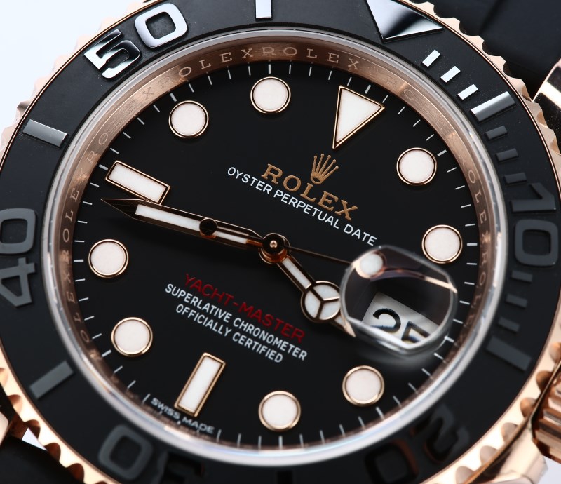 Rolex Everose Yachtmaster 116655 Rubber Strap