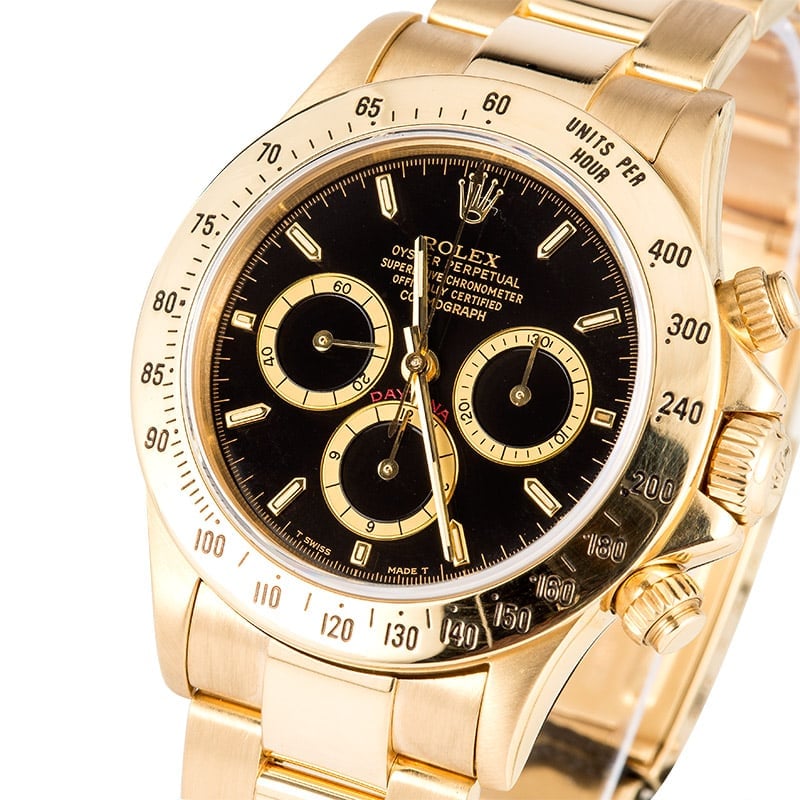 Rolex Cosmograph Daytona 18k Yellow Gold 16528