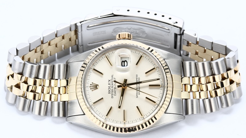Rolex Two-Tone Datejust 16013 Silver Dial
