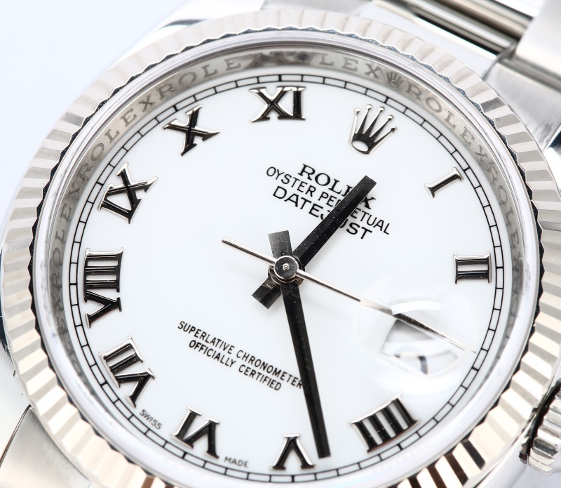 Rolex Datejust 116234 White Roman Oyster