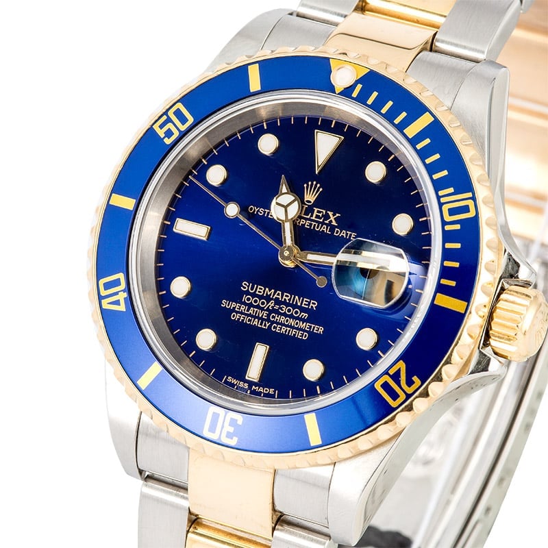 Rolex Submariner 16613 No Hole Case