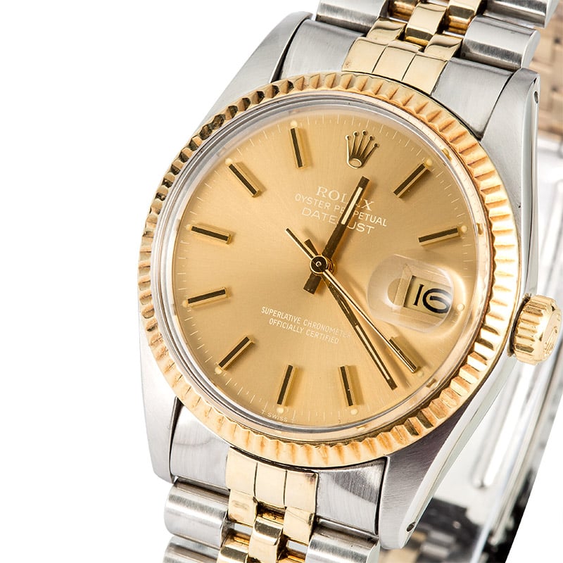 Rolex Datejust Stainless Steel and Gold 16013 Mens