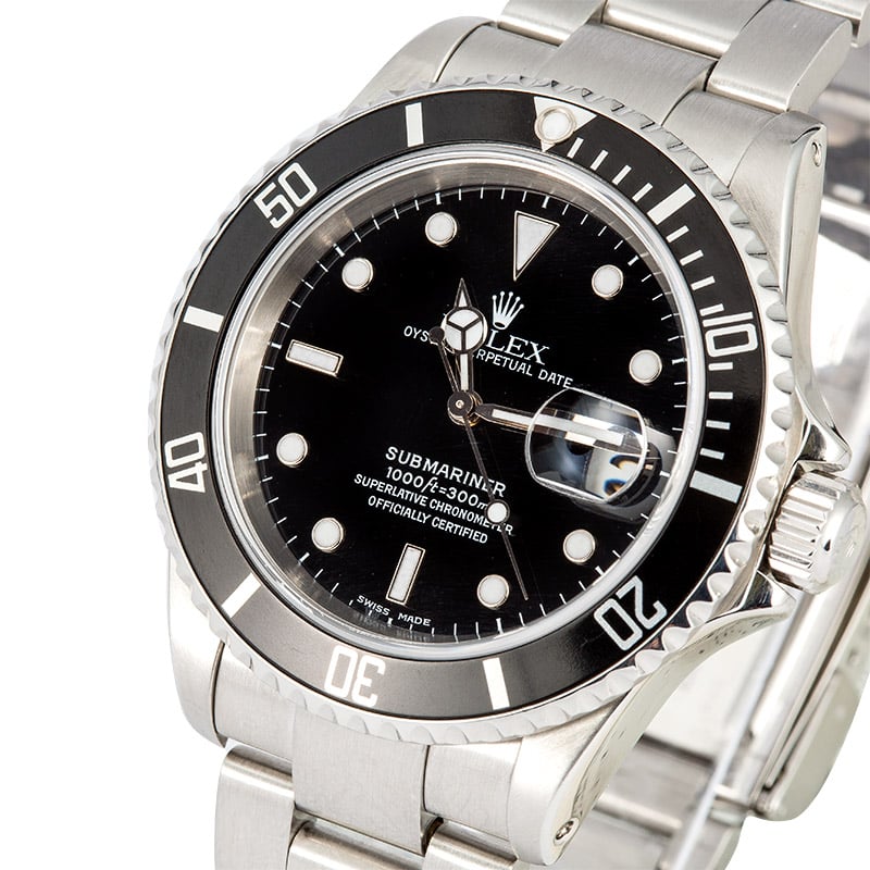 Rolex Oyster Perpetual Submariner Black 16610