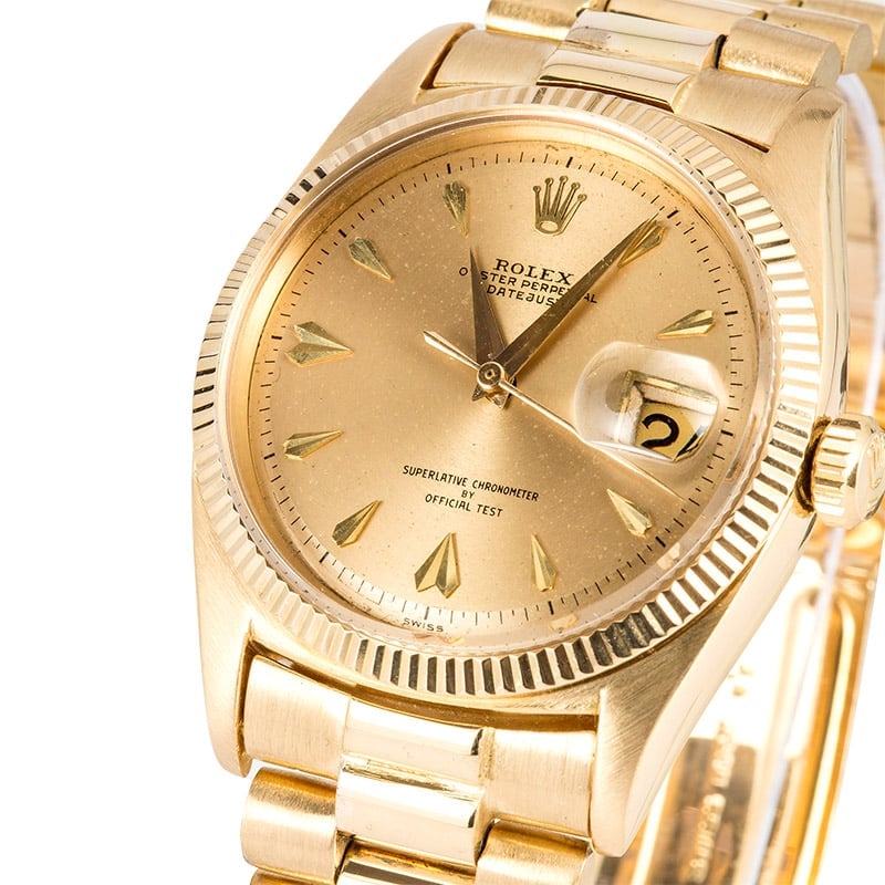 Vintage Rolex Gold Datejust 6605