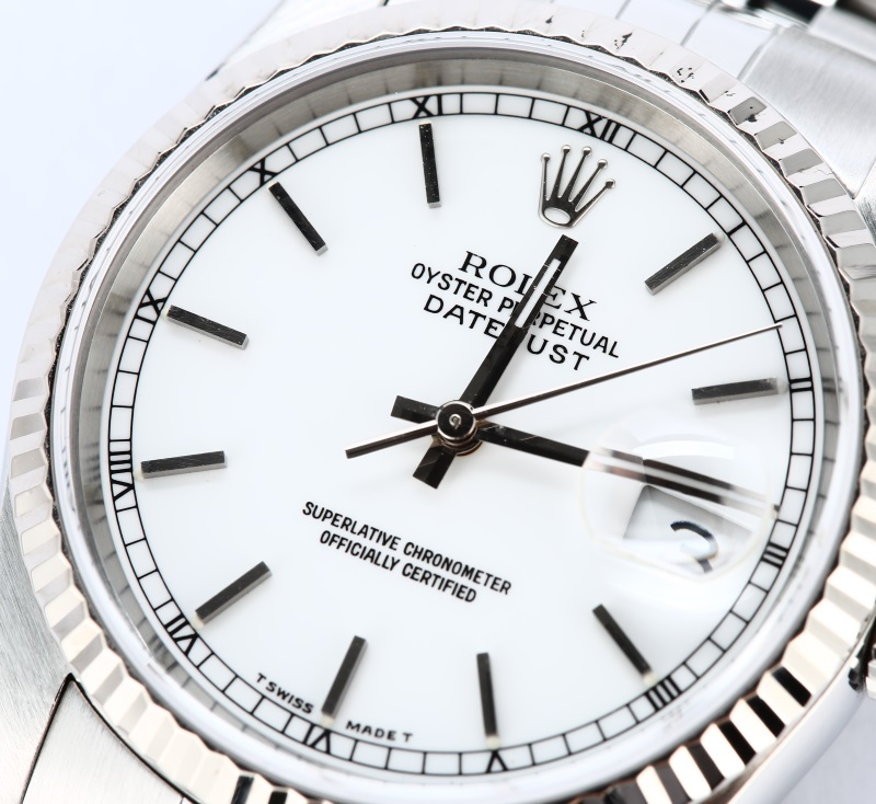 Rolex Steel Datejust 16234 White Dial