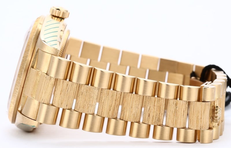 Rolex President Bark Finish 18078 Diamond Dial