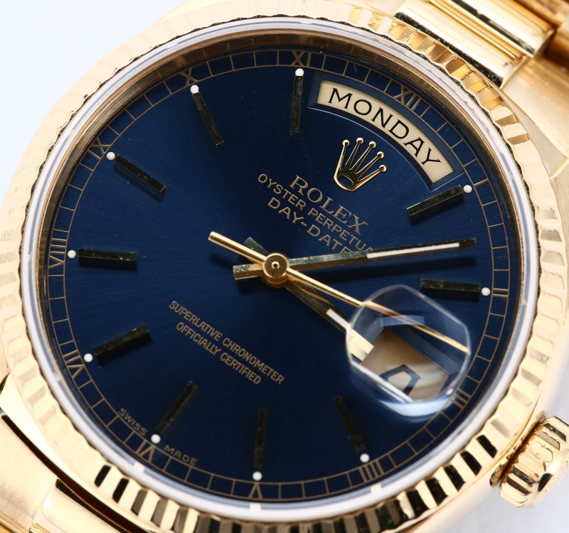 Rolex Day-Date Presidential 18038 Blue Dial
