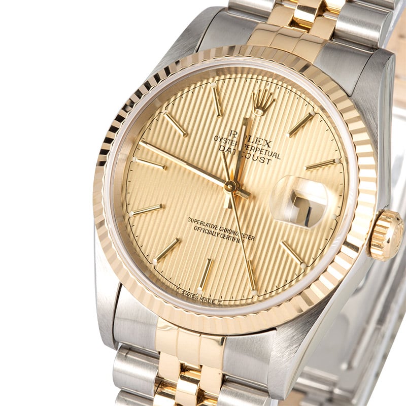 Rolex 36MM Datejust 16233 Tapestry Dial
