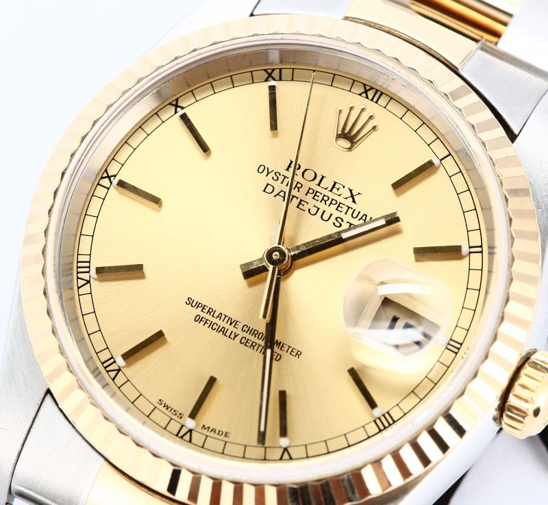 Rolex Two-Tone Datejust 16233 Oyster Band