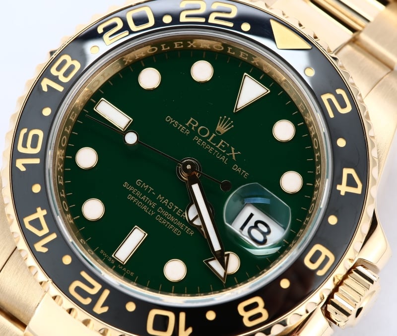 Rolex GMT Master II Ceramic 116718 Green Dial