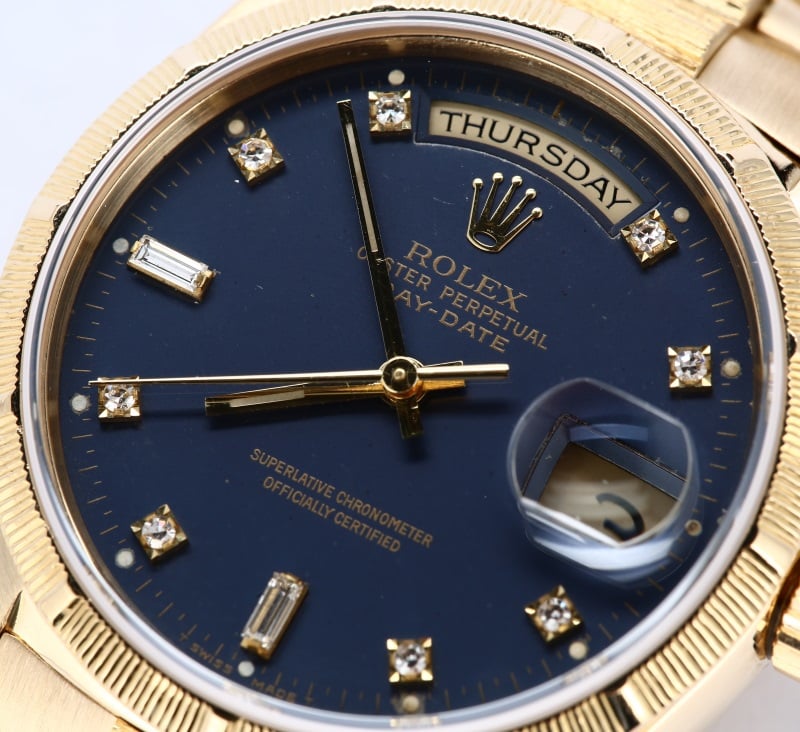 Rolex Bark President 18248 Diamond Dial