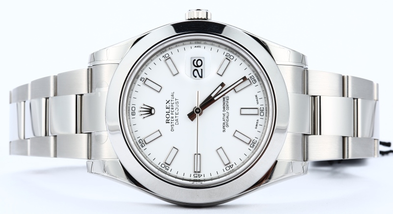 rolex datejust ii white dial