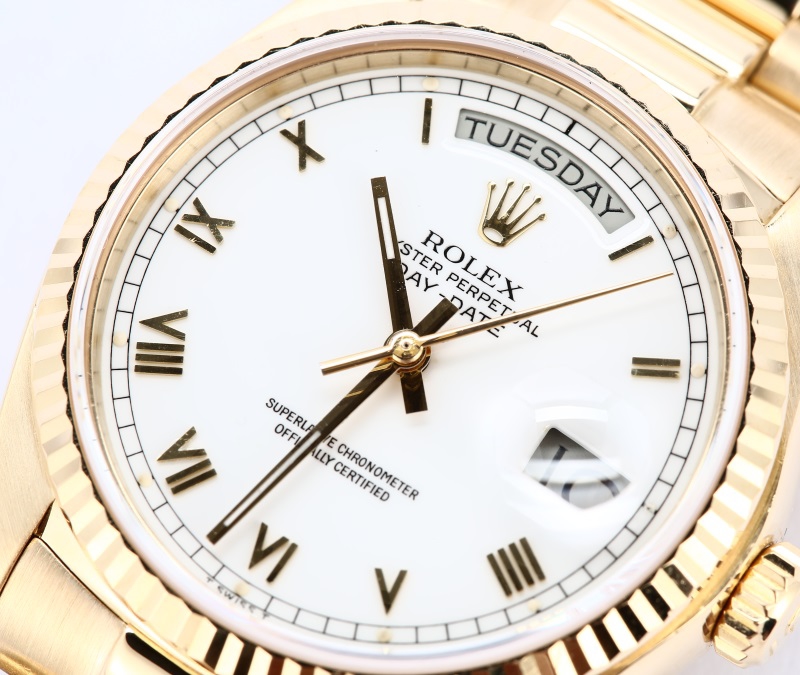 Rolex Day-Date President 18038 White Roman