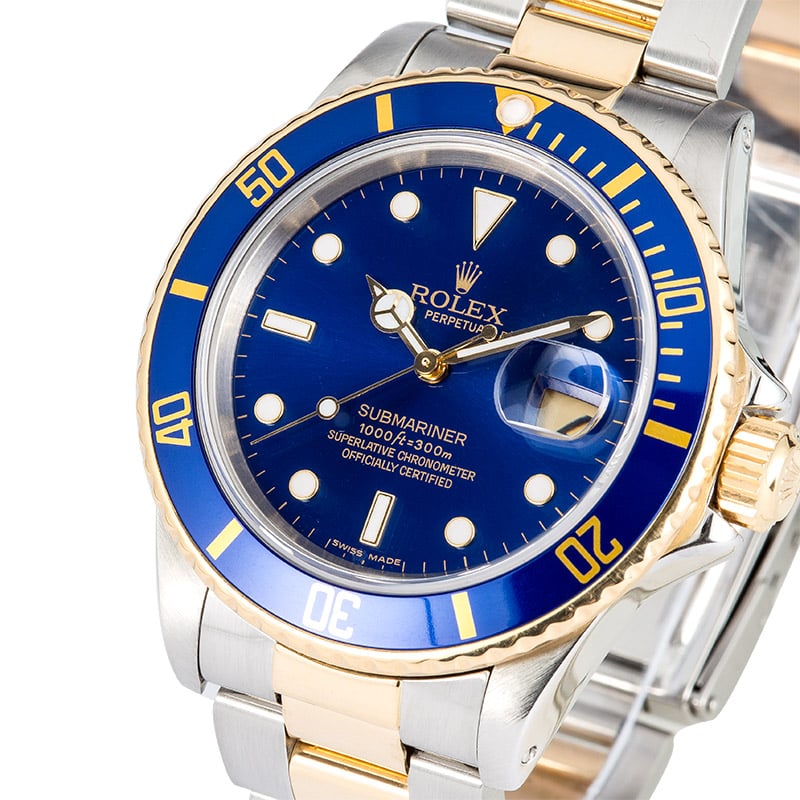 Rolex Submariner 16803 Blue Bezel