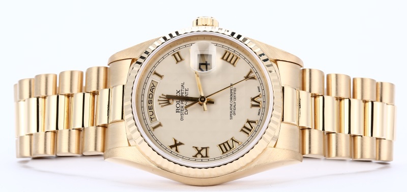 Rolex Day-Date Presidential 18238 Pyramid Dial