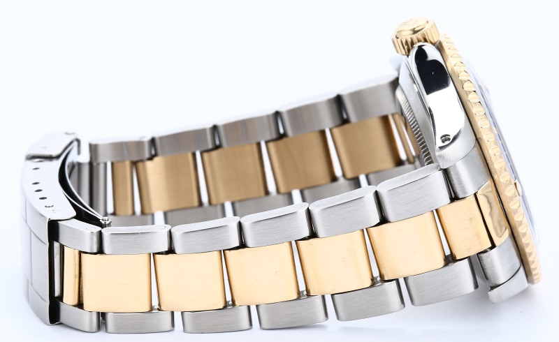 TT Men's Rolex Submariner Two-Tone Blue Face Model 16613