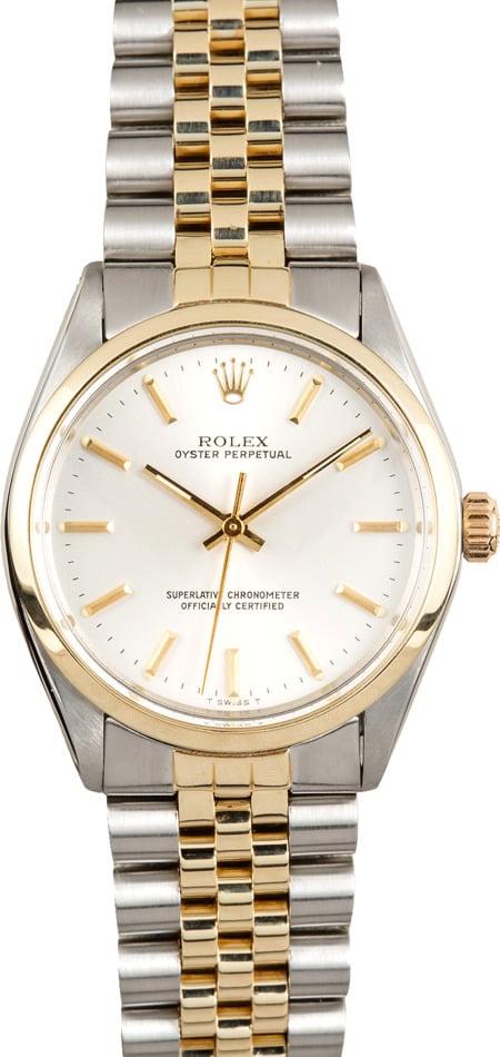 rolex classic oyster two tone price