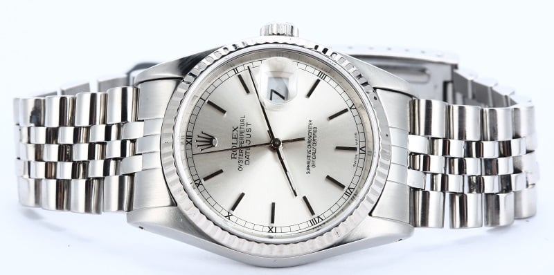 Rolex Datejust 16234 White Gold Bezel