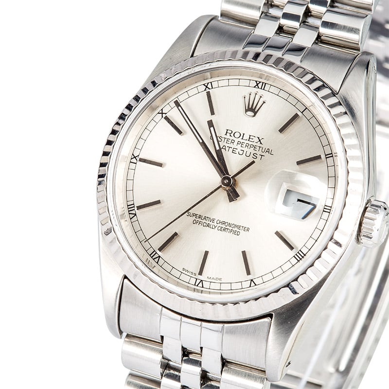 Rolex Datejust 16234 White Gold Bezel