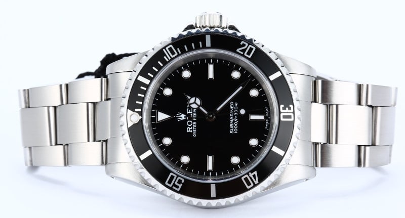 Black Rolex Submariner No Date Model 14060