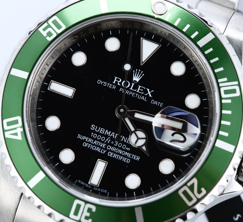 Rolex Submariner 16610V Green and Black