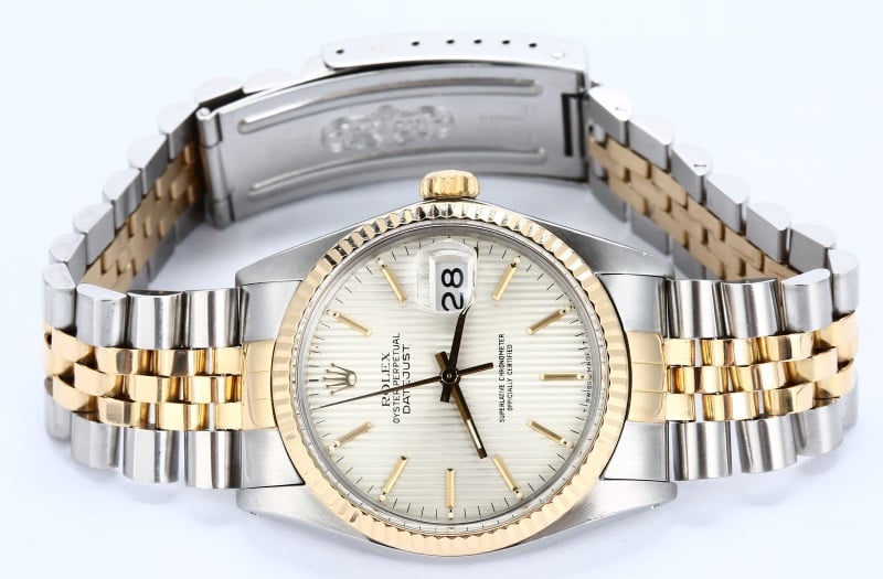 Rolex Datejust 16013 Silver Tapestry