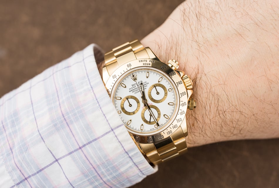 Rolex Daytona Yellow Gold 116528 Certified Pre-Owned