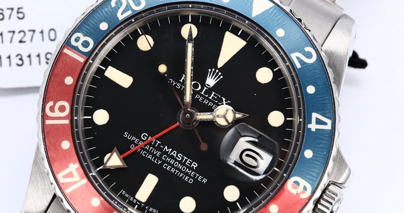 Vintage Pepsi Rolex GMT-Master 1675
